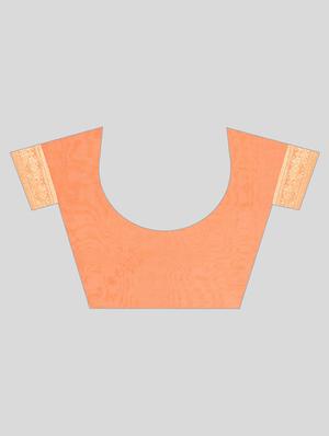 ethnic motifs woven saree with blouse - 17707358 - Standard Image - 5