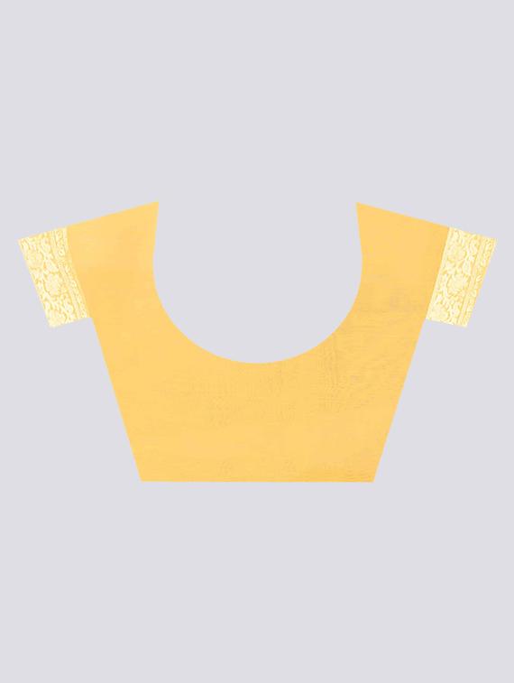 ethnic motifs woven saree with blouse - 17707359 - Zoom Image - 5