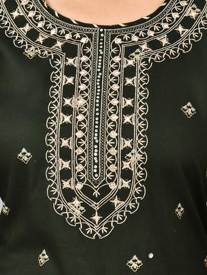 embroidered kurta sharara set with face mask - 17707381 - Standard Image - 5
