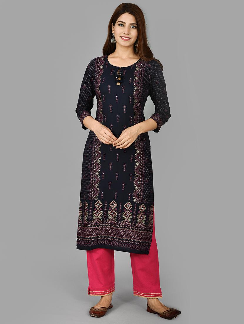 printed kurta pant set - 17707383 - Zoom Image - 1