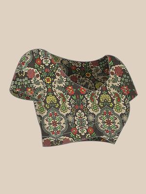 bagru printed saree with blouse - 17707497 - Standard Image - 3