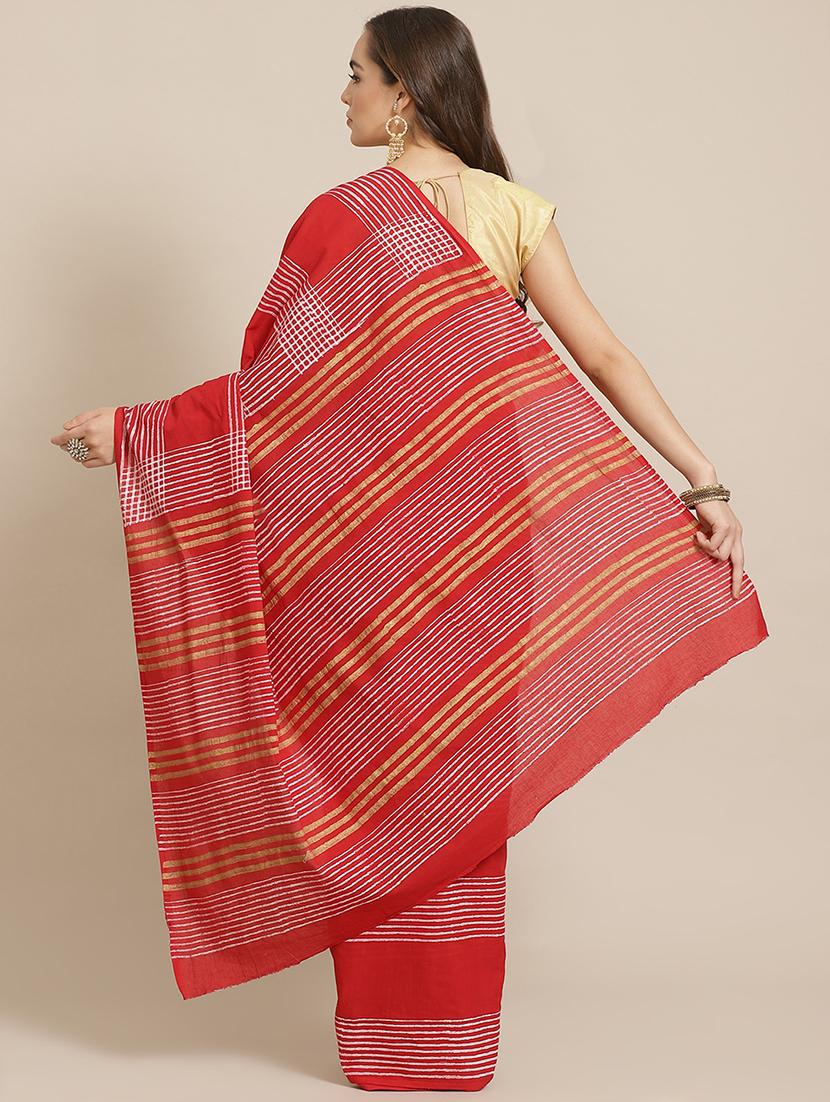 bagru printed saree with blouse - 17707509 - Zoom Image - 2