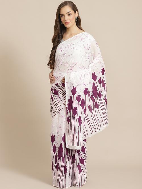 bagru printed saree with blouse - 17707511 - Standard Image - 1