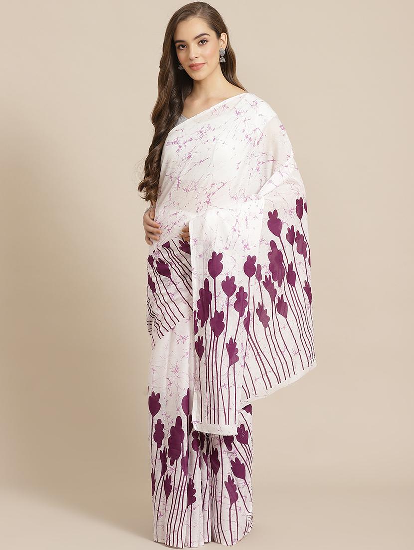 bagru printed saree with blouse - 17707511 - Zoom Image - 1