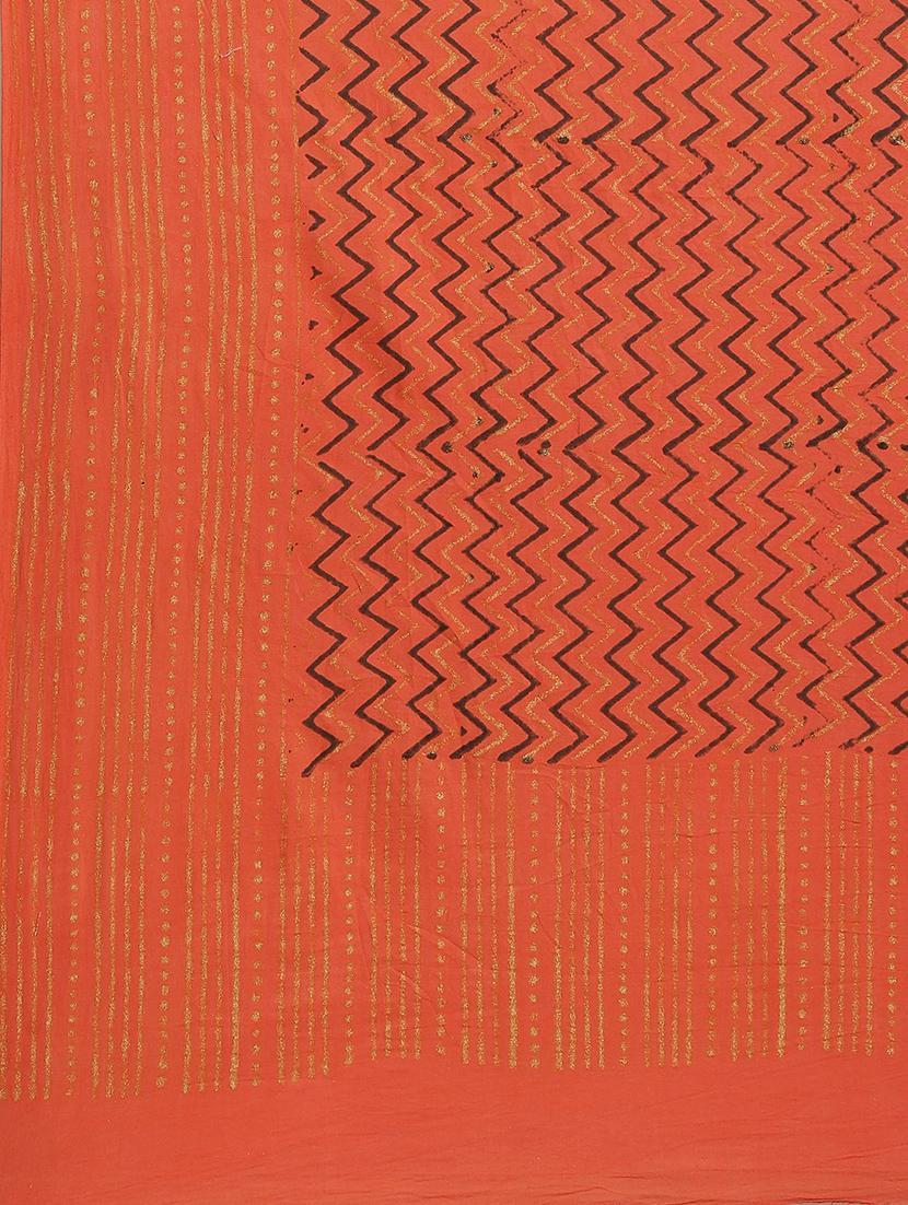 bagru printed saree with blouse - 17707517 - Zoom Image - 5