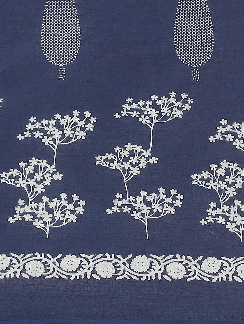 bagru printed saree with blouse - 17707521 - Zoom Image - 4