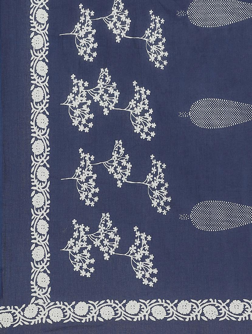 bagru printed saree with blouse - 17707521 - Zoom Image - 5