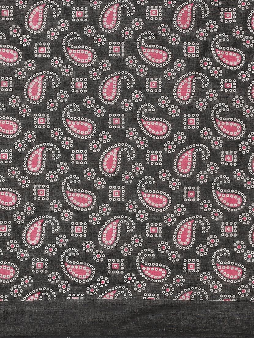 bagru printed saree with blouse - 17707522 - Zoom Image - 4