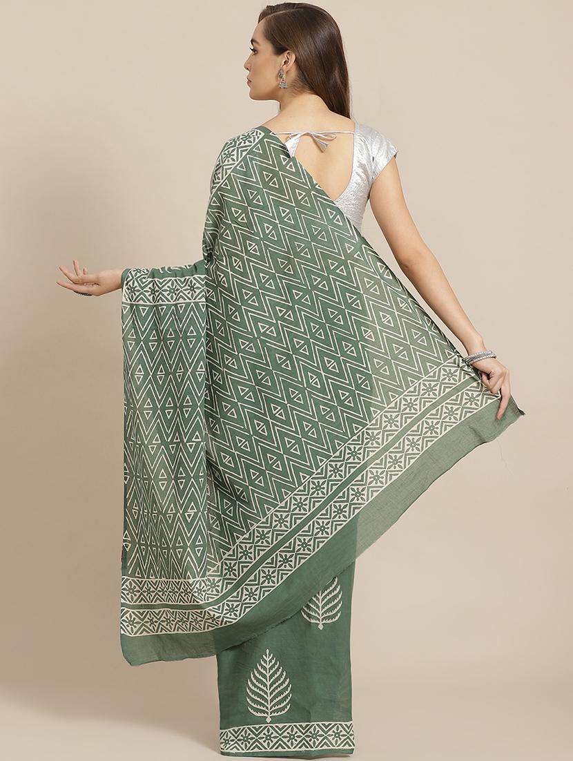bagru printed saree with blouse - 17707528 - Zoom Image - 2