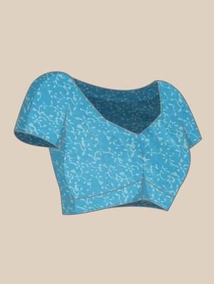 bagru printed saree with blouse - 17707529 - Standard Image - 3
