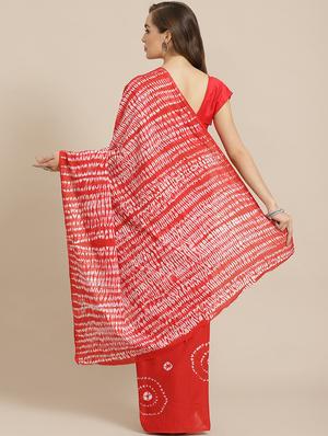 bagru printed saree with blouse - 17707534 - Standard Image - 2
