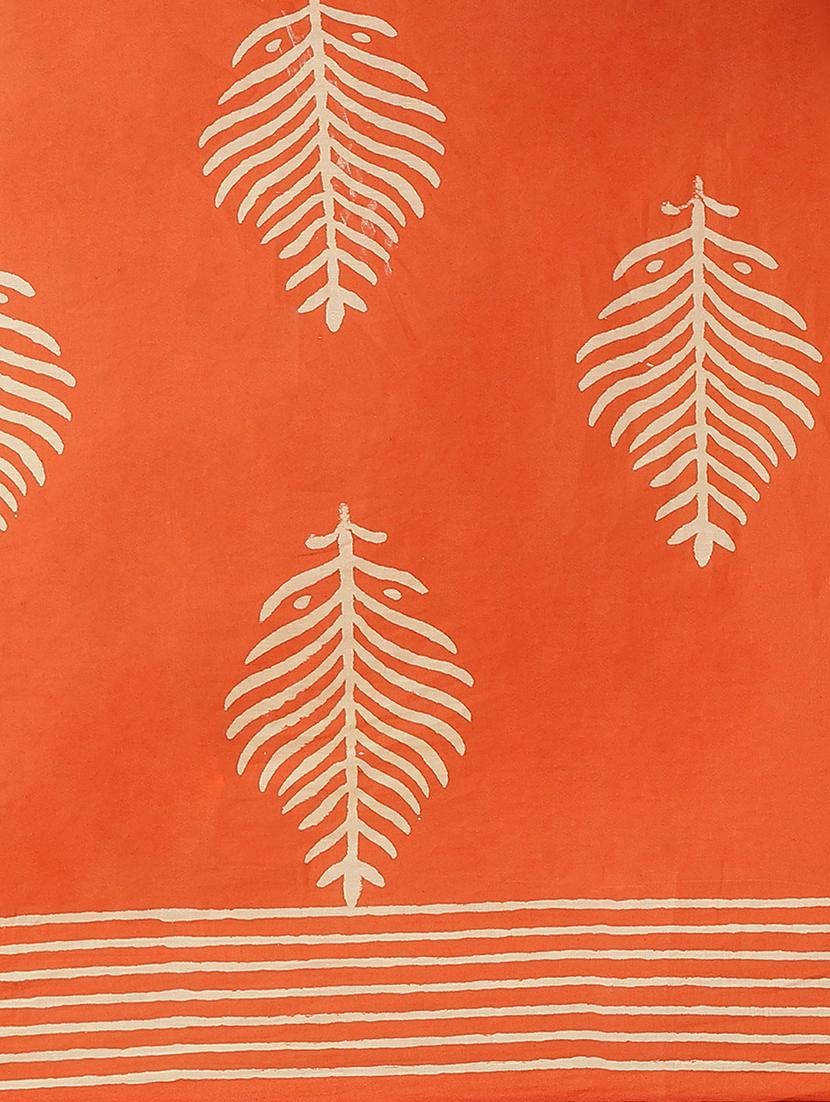 bagru printed saree with blouse - 17707535 - Zoom Image - 4