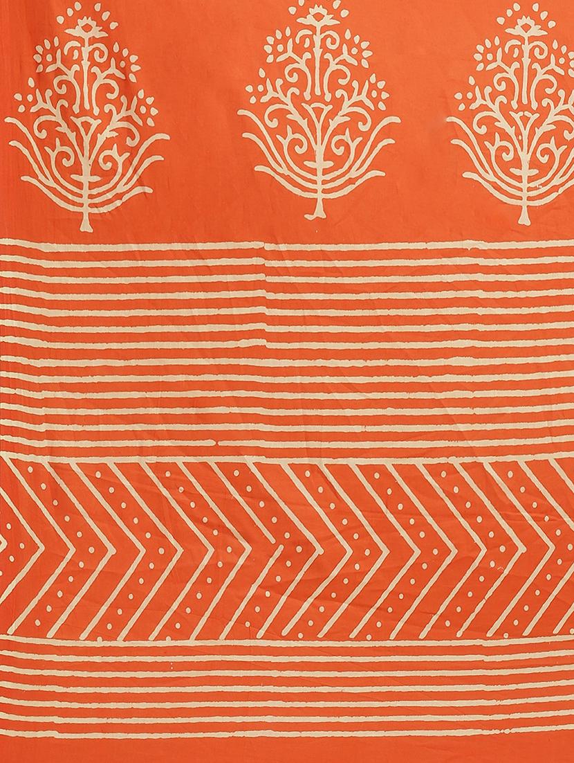 bagru printed saree with blouse - 17707535 - Zoom Image - 5