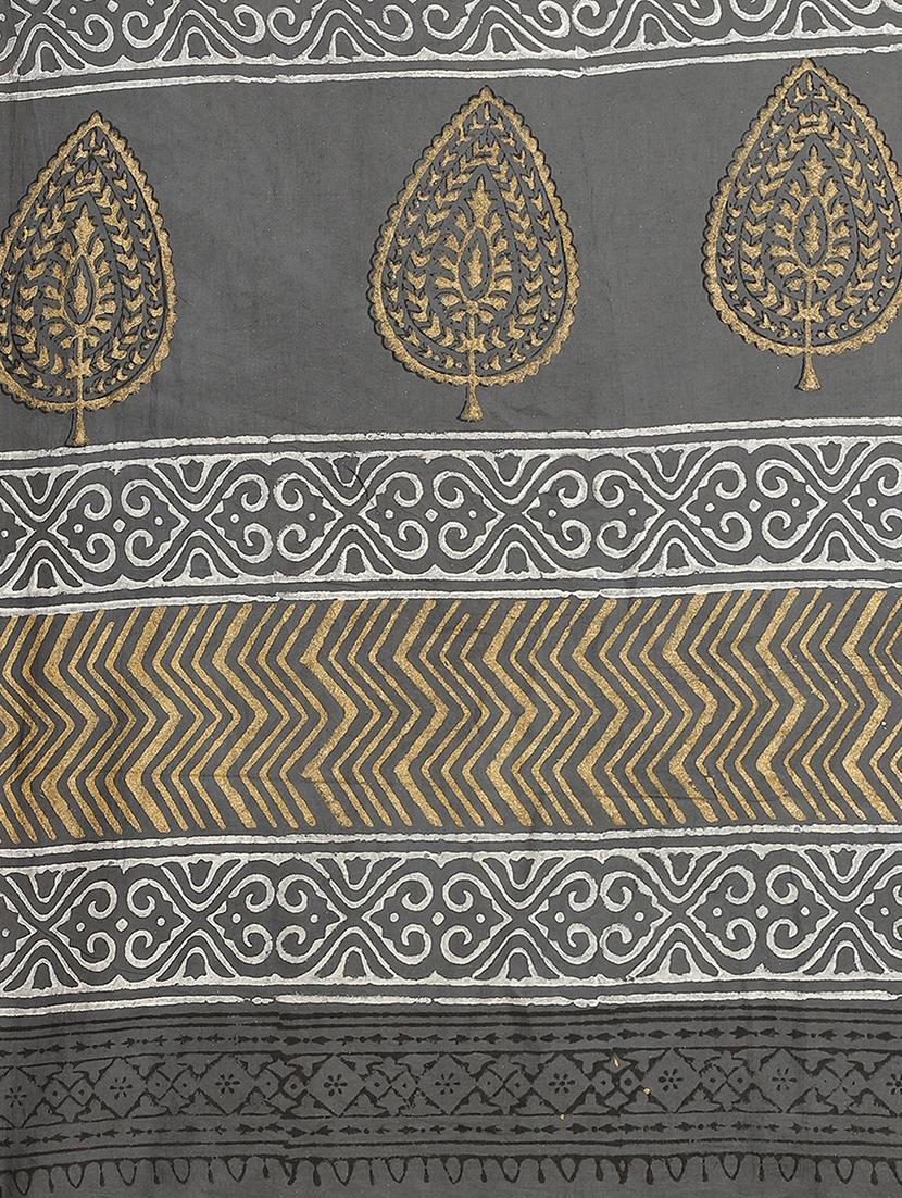 bagru printed saree with blouse - 17707539 - Zoom Image - 5