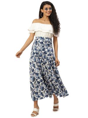 high rise floral flared palazzo - 17707656 - Standard Image - 4