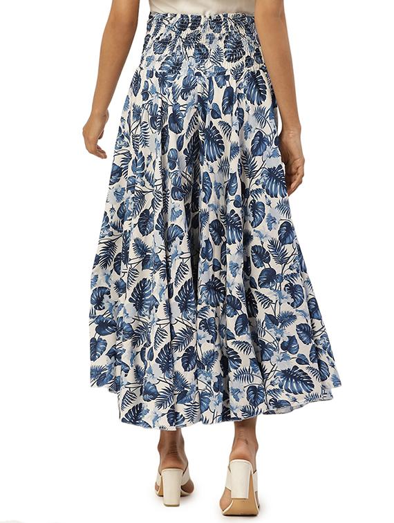 high rise floral flared palazzo - 17707656 - Zoom Image - 3