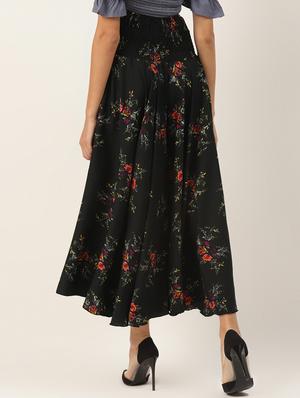 high rise floral flared palazzo - 17707657 - Standard Image - 3