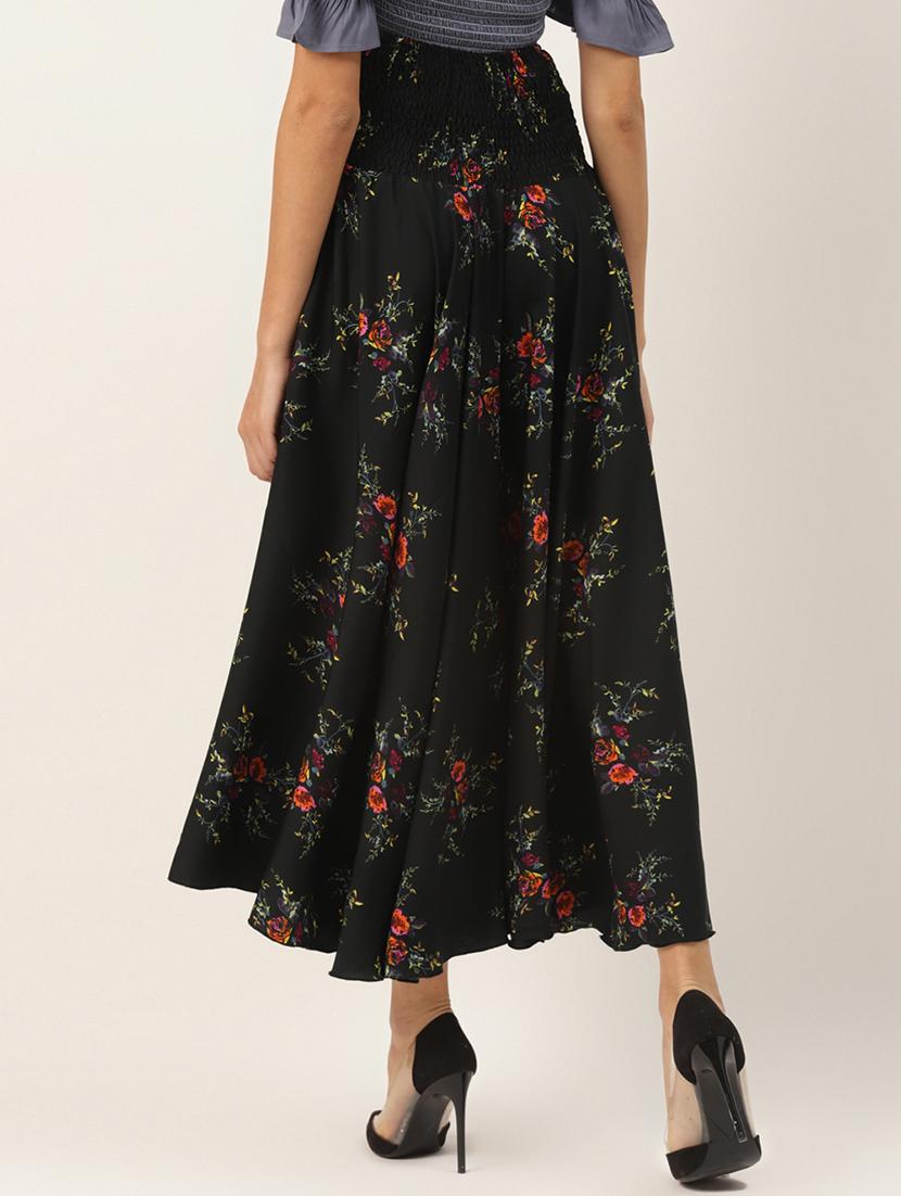 high rise floral flared palazzo - 17707657 - Zoom Image - 3