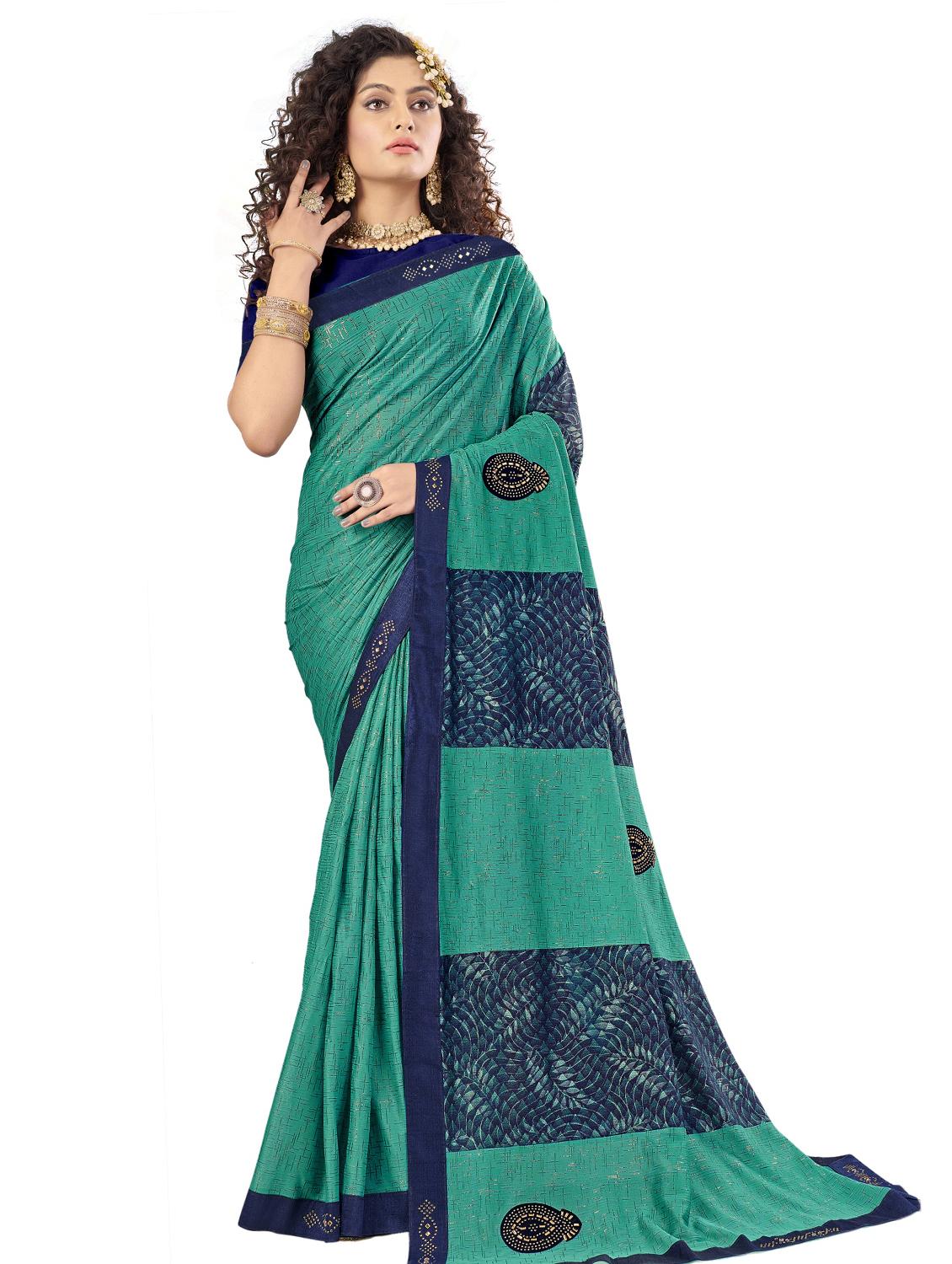 self design woven saree with blouse - 17709245 - Zoom Image - 1