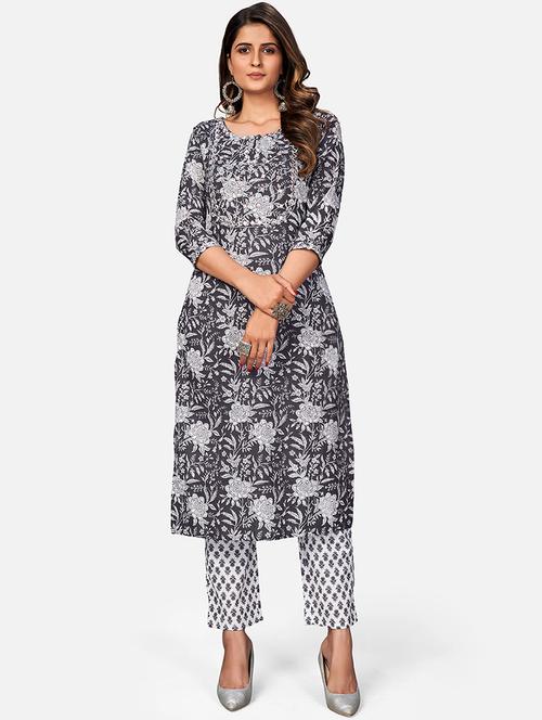 floral kurta pant set - 17709347 - Standard Image - 1