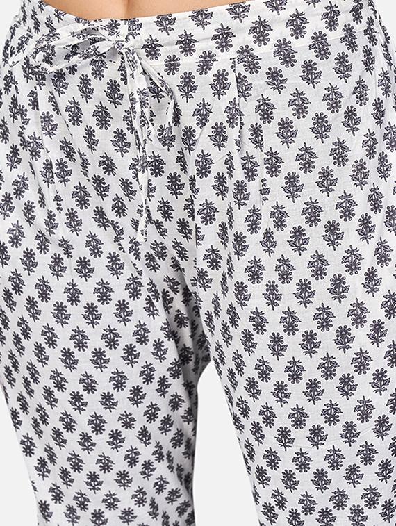 floral kurta pant set - 17709347 - Zoom Image - 5