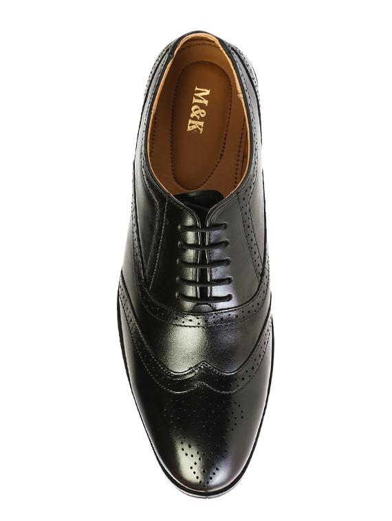 black leather laceup brouges - 17709385 - Zoom Image - 3