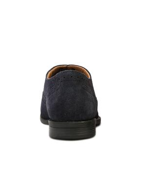 blue leather laceup oxfords - 17709390 - Standard Image - 2
