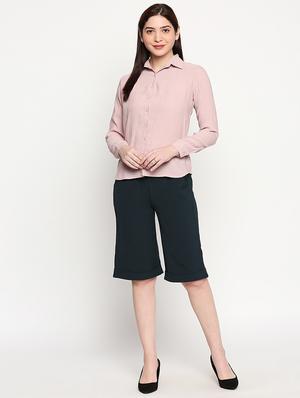 pink solid regular shirt - 17709507 - Standard Image - 4