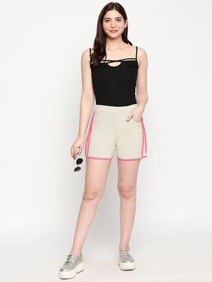 mid rise contrast piped short - 17709534 - Standard Image - 4