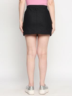 high rise denim skirt - 17709553 - Standard Image - 3