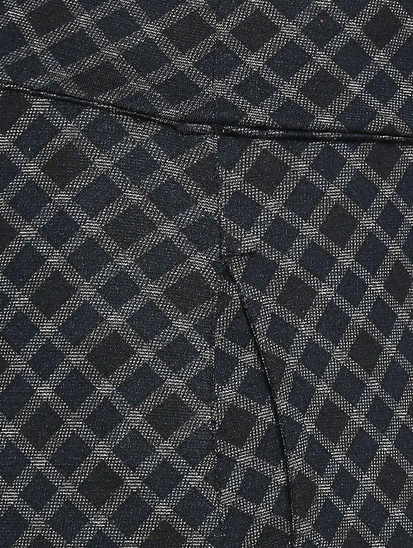 mid rise checkered treggings trouser - 17709555 - Zoom Image - 5