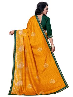 solid borderd saree with blouse - 17709557 - Standard Image - 2