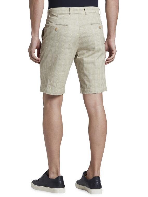 beige checkered bermuda shorts - 17709633 - Zoom Image - 3
