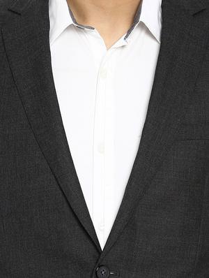 grey single breasted formal blazer - 17709648 - Standard Image - 5