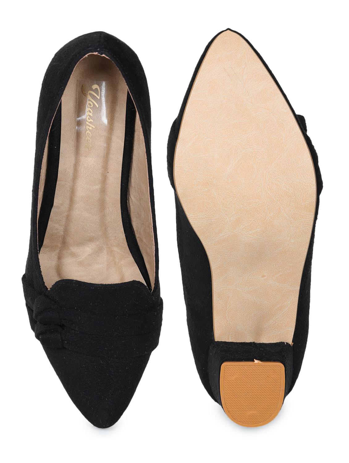 black suede slip on pumps - 17710094 - Zoom Image - 4