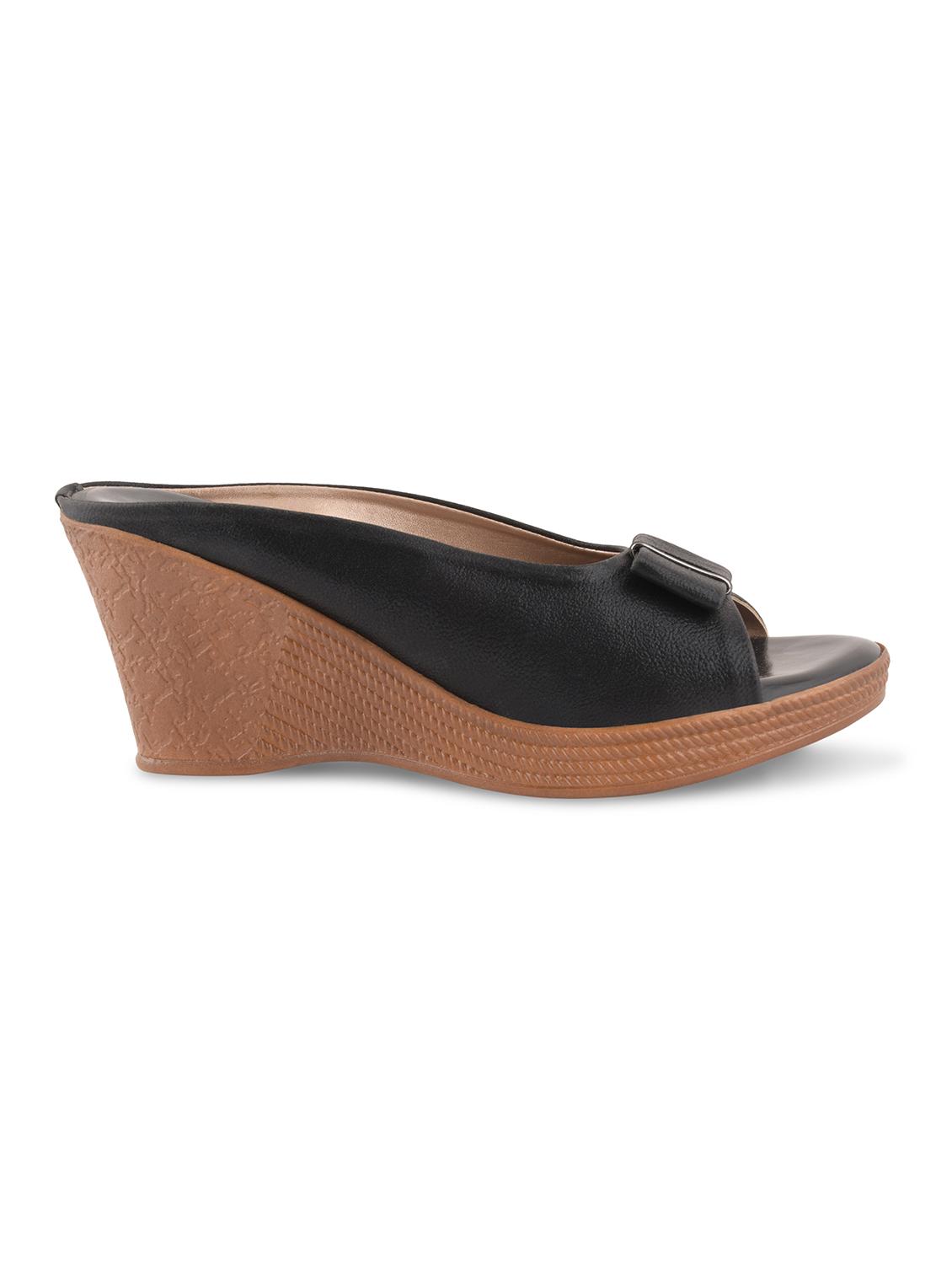 black slip on wedge - 17710120 - Zoom Image - 2