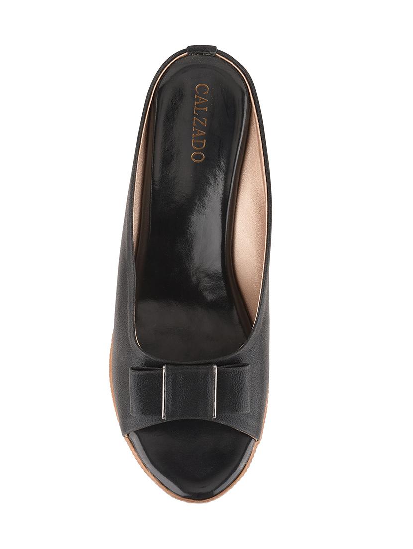 black slip on wedge - 17710120 - Zoom Image - 4