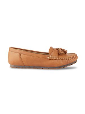 tan synthetic slip on loafers - 17710124 - Standard Image - 2
