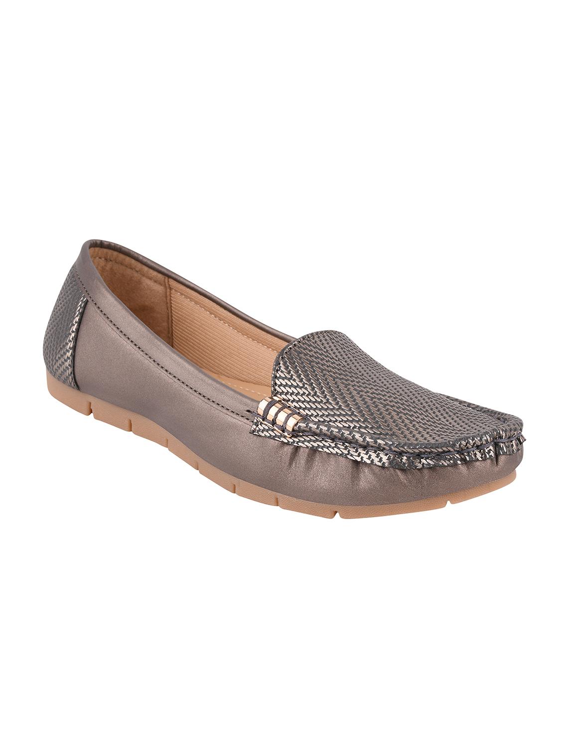 metallic synthetic slip on loafers - 17710125 - Zoom Image - 1