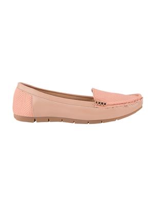 pink synthetic slip on loafers - 17710126 - Standard Image - 2