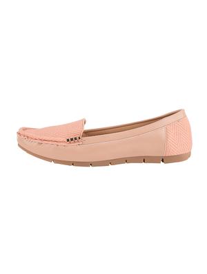 pink synthetic slip on loafers - 17710126 - Standard Image - 3