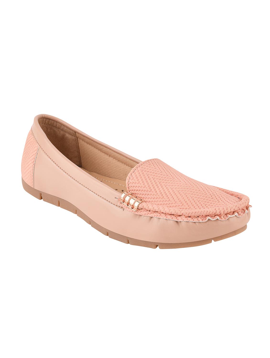 pink synthetic slip on loafers - 17710126 - Zoom Image - 1