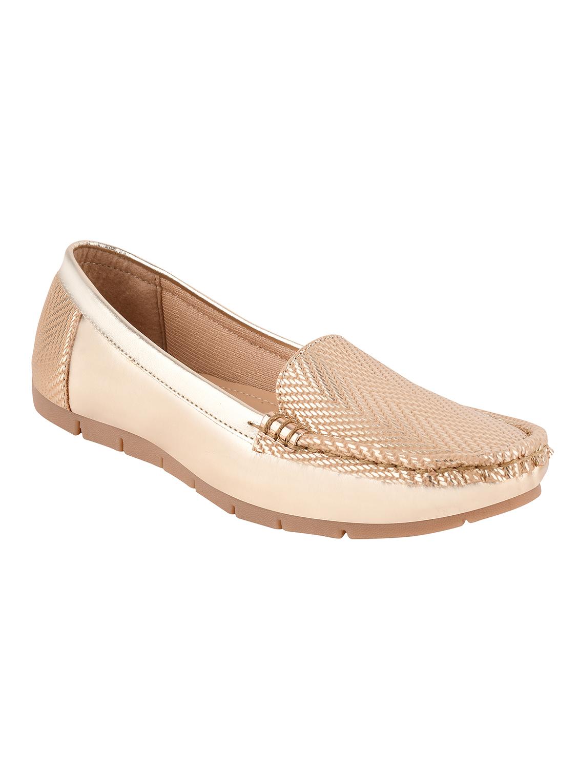 gold synthetic slip on loafers - 17710127 - Zoom Image - 1