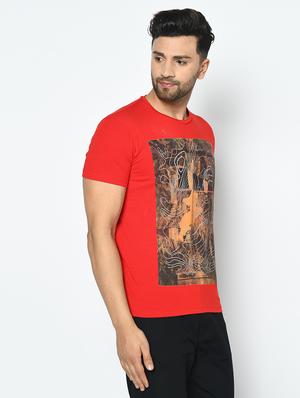 red all over print t-shirt - 17710188 - Standard Image - 2