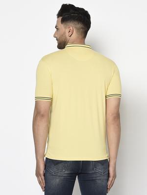 yellow solid polo t-shirt - 17710198 - Standard Image - 4