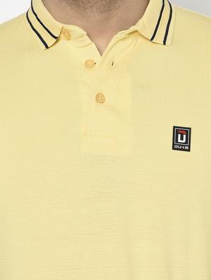 yellow solid polo t-shirt - 17710198 - Standard Image - 5