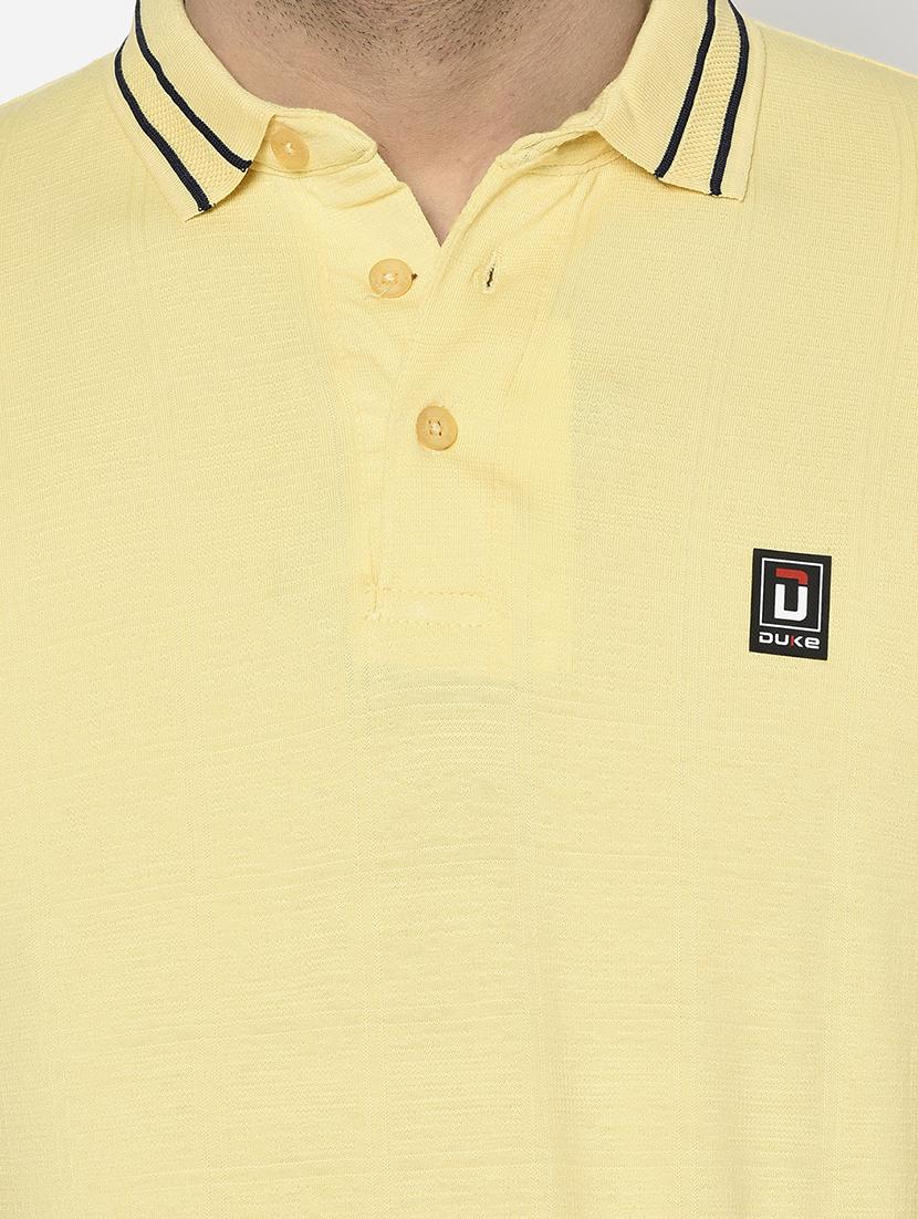 yellow solid polo t-shirt - 17710198 - Zoom Image - 5