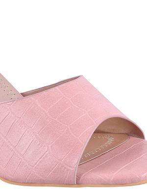 pink synthetic slip on sandals - 17710323 - Standard Image - 6