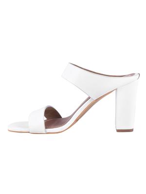 white synthetic slip on sandals - 17710325 - Standard Image - 3