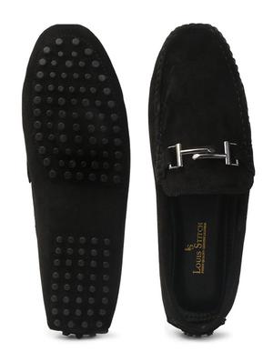 black slip on loafer - 17710542 - Standard Image - 3